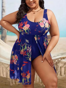 Plus Size High Waist Push Up Tummy Control Bikini Set