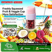 Portable Blender 38 Blades Electric Juicer Cup Rechargeable Smoothie Maker Wireless Automatic Fruit Mixer for Gym Travel Camping