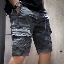 New Men Summer Cotton Cargo Camouflage Shorts Men Clothing Casual Breeche Bermuda Beach Jogger Shorts Male Hot Dropshipping
