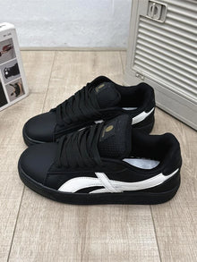 Retro Hong Kong Style Black Bread Shoes Unisex Casual Sports Sneakers Spring Autumn New Model Student Versatile Thick Bottom