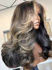 1B/27 Highlight Blonde Lace Front Wig Human Hair 13x6 Wig Human Hair Black and Blonde Lace Front Wigs Human Hair PrePlucked 200%