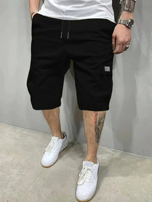 Summer New Mens Cargo Shorts Fashion Korean Version Loose Five Quarter Pants Men's Multi-pocket Straight Casual Short Pants