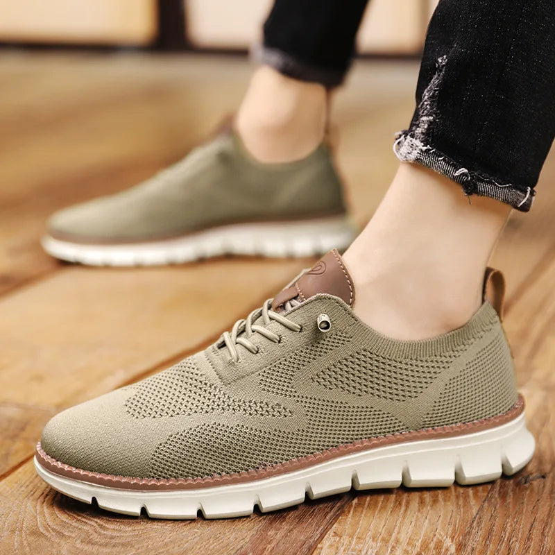 Men Casual Shoes Breeze Stylish Oxfords Fashion Formal Business Urban Breathable Shoes for Male Non Slip Dress Sneakers for Man