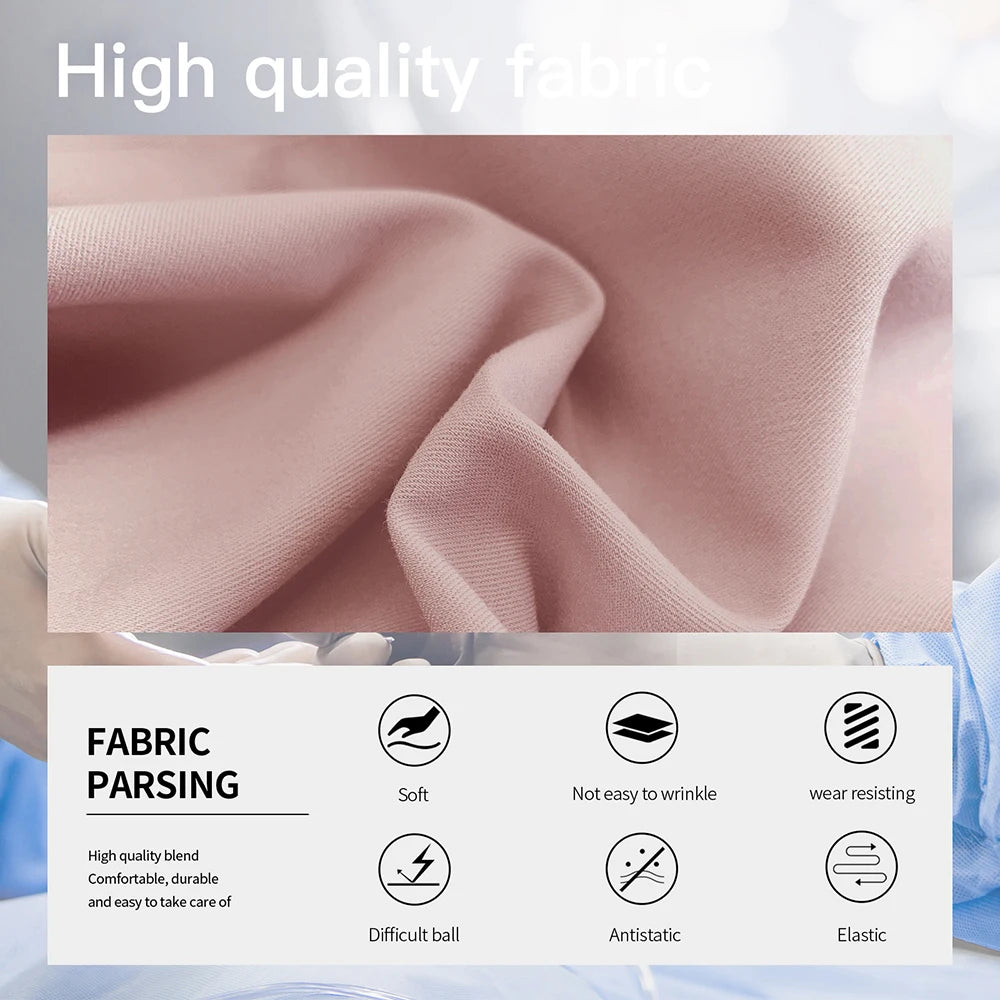 Long Sleeves Clinical Workwear Scrubs Jacket Nurse Outfit Doctor Coat Hospital Nursing Staff Uniforms Autumn Winter Work Clothes