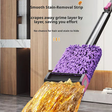 Hands-Free Self-Wringing Chenille Flat Mop, 360° Rotating Household Lazy Mop