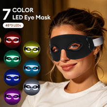 Red Light Wireless 7 Color LED Silicone Eye Mask Photon Light 135 LED Beads Anti Dark Circle Eye Fatigue Relief Beauty Eye Mask