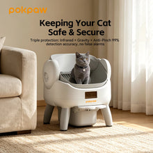 Pokpaw CL23 Automatic Cat Litter Box App 72L Large Capacity with Kitten Mode – Quiet Smart Litter Box Travel Cat Toilet Supplies