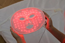 SAIDI Home Use Silicone LED Mask with Red Light Therapy 630nm 830nm Infrared Facial Mask Wearable Device US Plugs Pain Relief