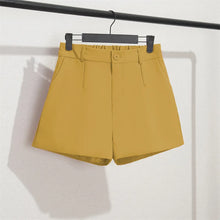 Korean Style Casual Elegant Office Lady Shorts Elastic Waist
