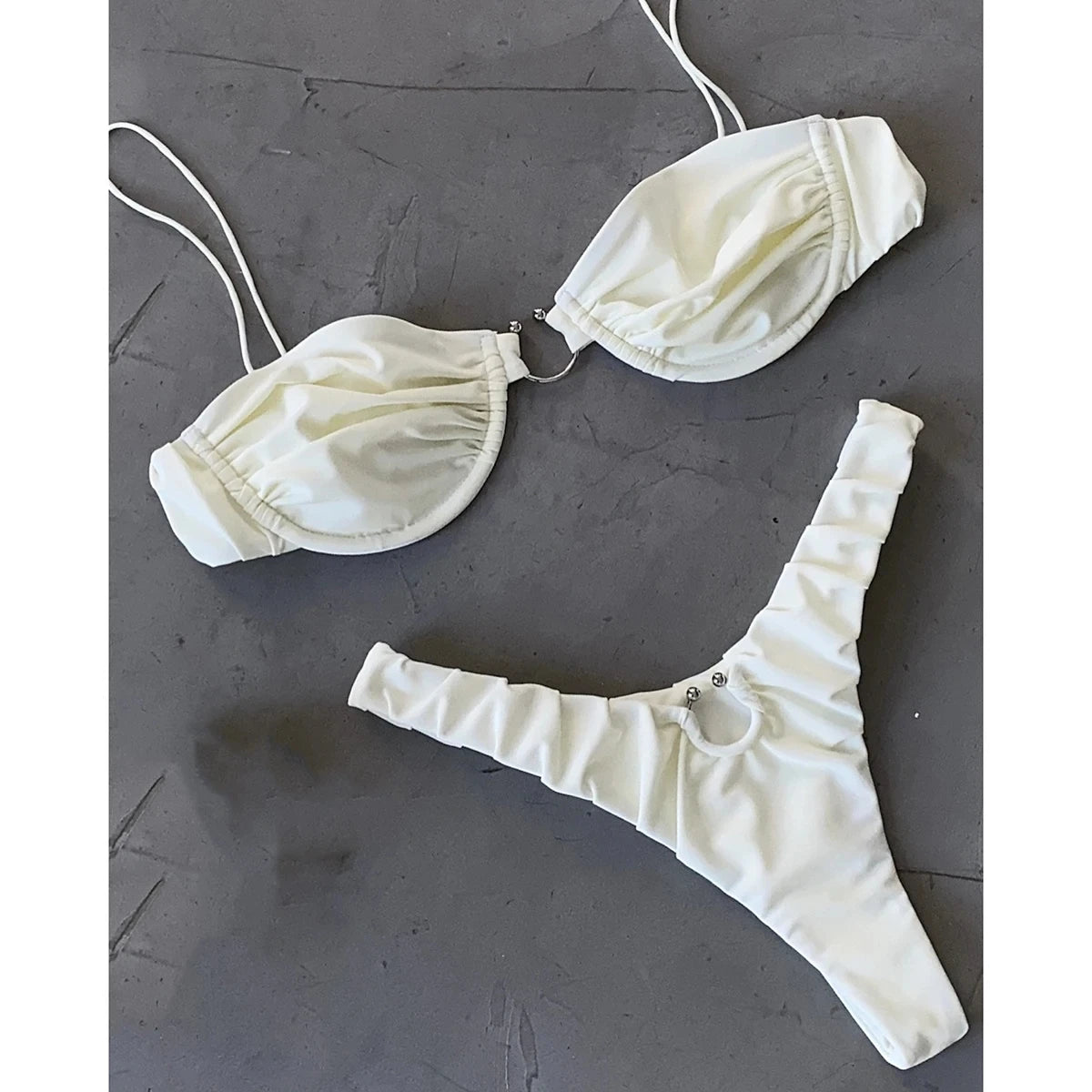 Solid Micro Bikinis Women Two Piece Swimsuit 2026