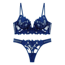 Women Lace Lingerie Set Elegant Sexy Bra Set See Through Underwear Ventilate Ladies Bra and Panty Set