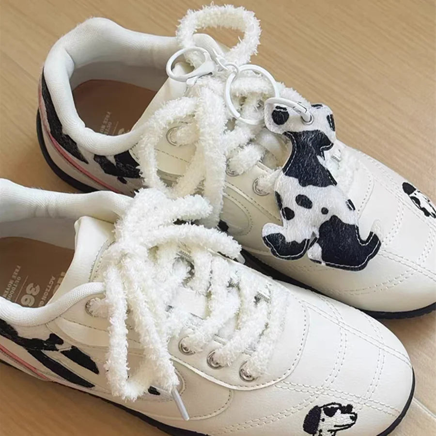 Beauty Cute Plush Shoelaces Men Women Winter Caterpillar Trend Personality For Sport Casual Basketball Sneakers DE Training Shoe