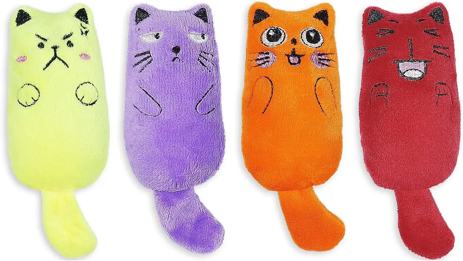 SCGK Cat Toy Catnip Toys Soft Plush Cat Nip Chew Toy for Indoor Cats, Interactive Kitten Pillow Kitty Teething Toys for Cat