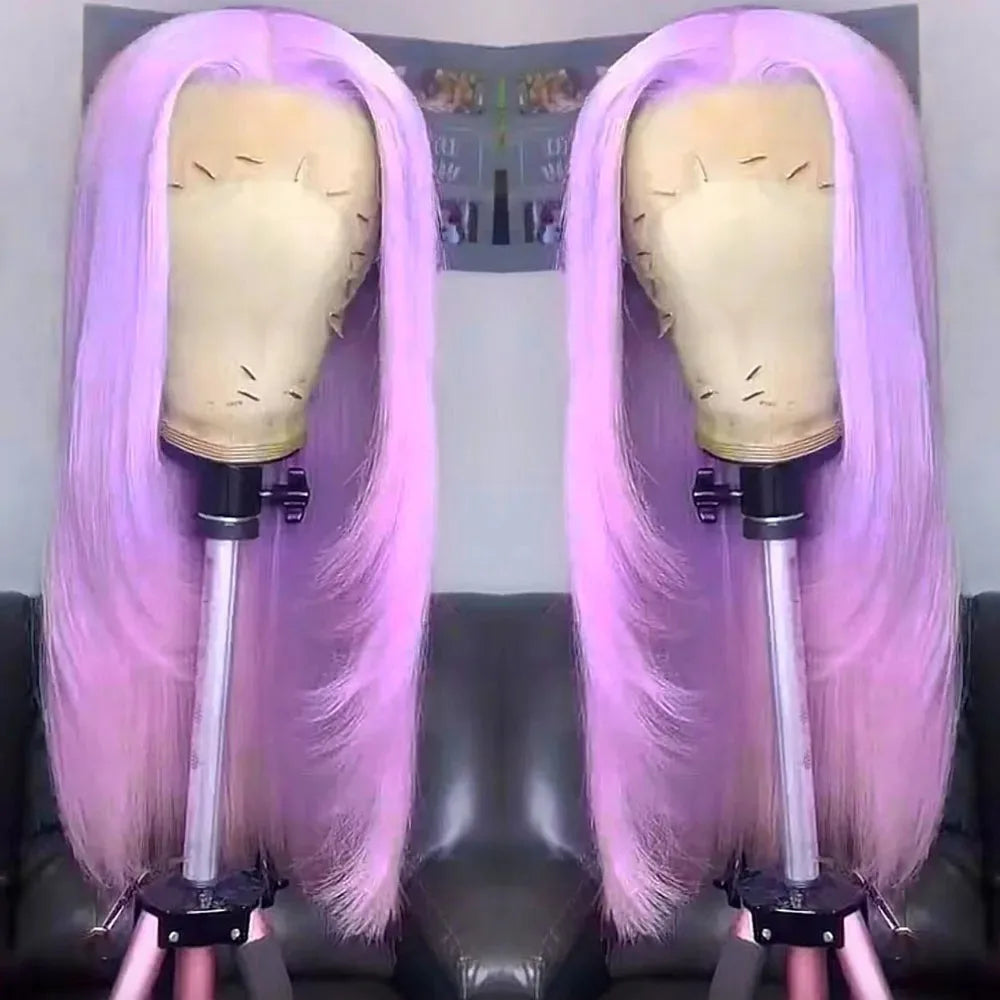 Highlight Black White Layered Lace Front Wig 13x4 Glueless