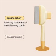 Self Cleaning Pet Grooming Brush Slicker Comb for Cats Dogs Deshedding Dematting Tool for Long Short Fur Loose Hair Remover