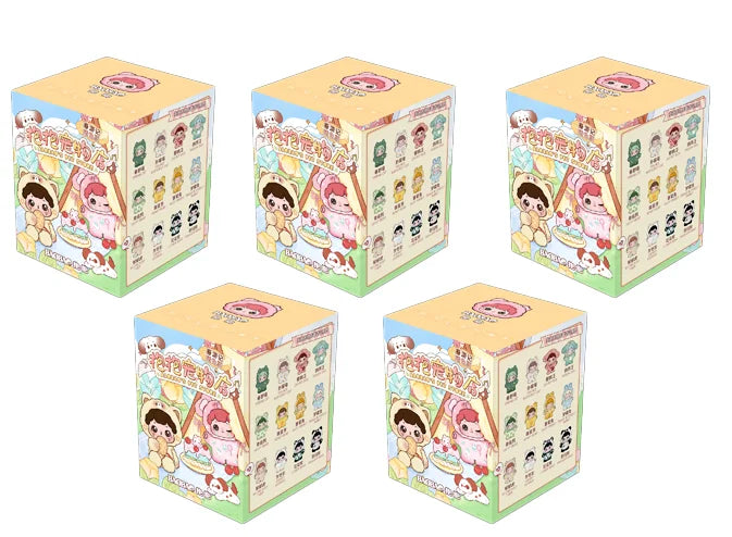 Genuine Baobao's Pet Store Spring Travel Series Blind Box Transparent Color Grain Full Style Mini Doll Ornament Cute Gift