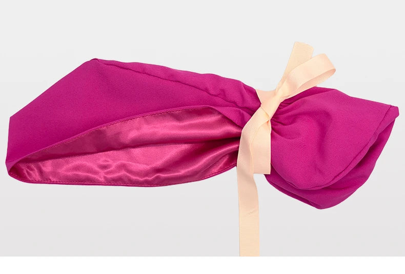 Ponytail Working Caps with Satin Lining for Women TOOTH Pet Doctor Nurse Scrubs Hat Stretch Long Hairs Nursing Caps C-TL-02