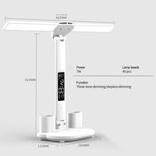 LED Desk Lamp,Multifunction Table Lamp with Calendar USB Touch Night Light with Pen Holder for Bedroom Reading Lamp de chevet
