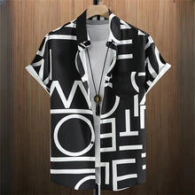 2026 Summer New Style Men's Short-Sleeved Shirt with 3D Pattern Printing for Street Casual Fashion Comfortable Soft Breathable