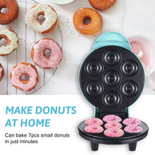 Dash Mini Donut Maker Machine Makes 7 Doughnuts 700W Double-sided Heating Non-stick Coating Electric Donut Maker Machine