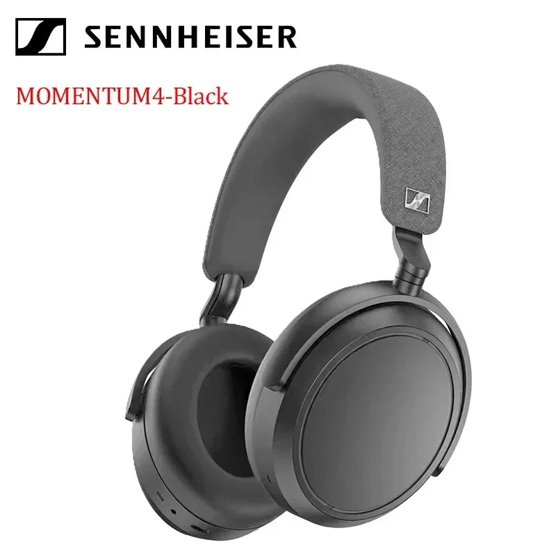 Sennheiser Momentum 4 Wireless Bluetooth Headphones Over Ear Noise Cancelling HiFi Stereo Sound Headset with Microphone