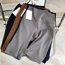 Summer Yoga Shorts Elastic Breathable Tights Leggings Quick Dried Sports Fitness Yoga Cycling Athletic Gym Shorts