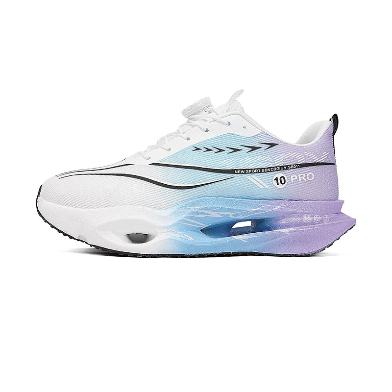 Unisex Sports Shoes Soft Rebound Thick Sole Lightweight Professional Running Fashionable Mesh Breathable Training Shoes for Men