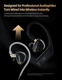 KZ AN01 Wireless Upgrade Ear Hook Cable C-Pin ANC Active Noise Cancellation Bluetooth Module LDAC HD Audio Decoding