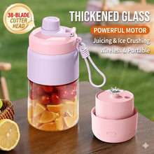 Portable Blender 38 Blades Electric Juicer Cup Rechargeable Smoothie Maker Wireless Automatic Fruit Mixer for Gym Travel Camping