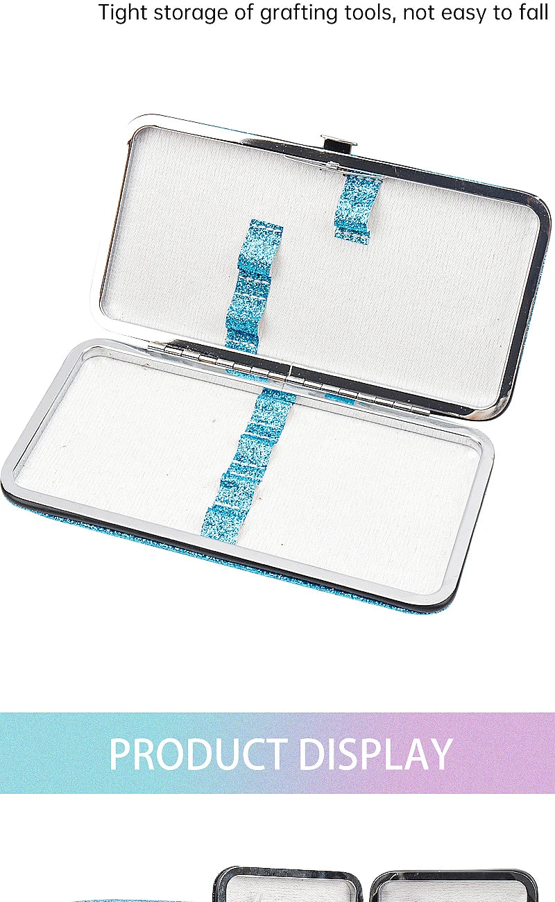 Eyelash Tweezers Storage Box Lash Lifting Eyebrow Clip Organizer Case Shiny Design Eyelashes Extension Tweezer Boxes Makeup Tool