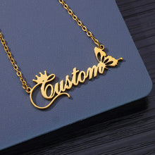 Custom Name Necklaces For Women Men Stainless Steel Customized Pendant Necklace Personalized Neck Chain Jewelry Birthday Gift