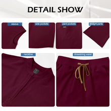 Niaahinn Scrub Women High Quality Short Sleeve Top Wide Leg Pants Hospital Uniforms Stretch Scrubs Medical Nursing Uniform Sets