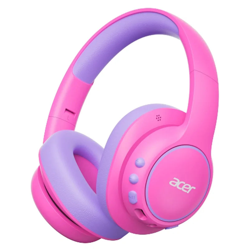 NEW Acer OHR702 Kids Bluetooth 6.0 Headphones Over Ear Headsets with Mic 85dBA Safe Volume USB C Fast Charging Toddler Headphone