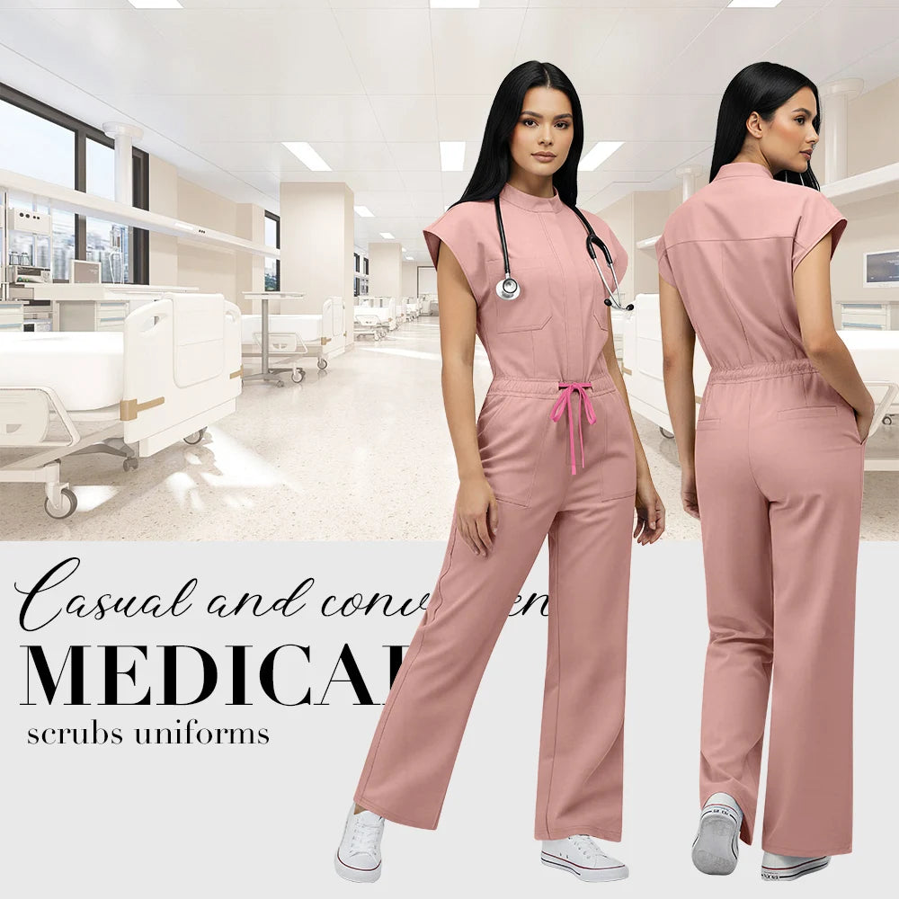 High Quality One-Piece Jumpsuits Surgery Gowns Nurses Accessories Pet Grooming Spa Work Uniforms Dental Hospital Doctor Clothing