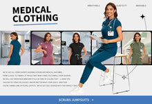 Medical Jumpsuits Scrubs Nurse Uniforms Women Men Nursing Workwear Beauty Salon Work Clothes Pet Clinic Surgical Scrubs Uniforms