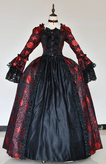 18th Century Women Marie Antoinette Dresses Long Victorian Rococo Gowns Historical Theater Clothing