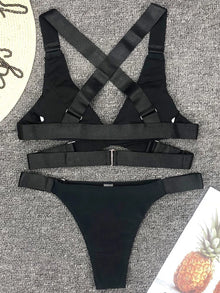 Bandage Bikini Set With Adjustable Buckle 2026 Women