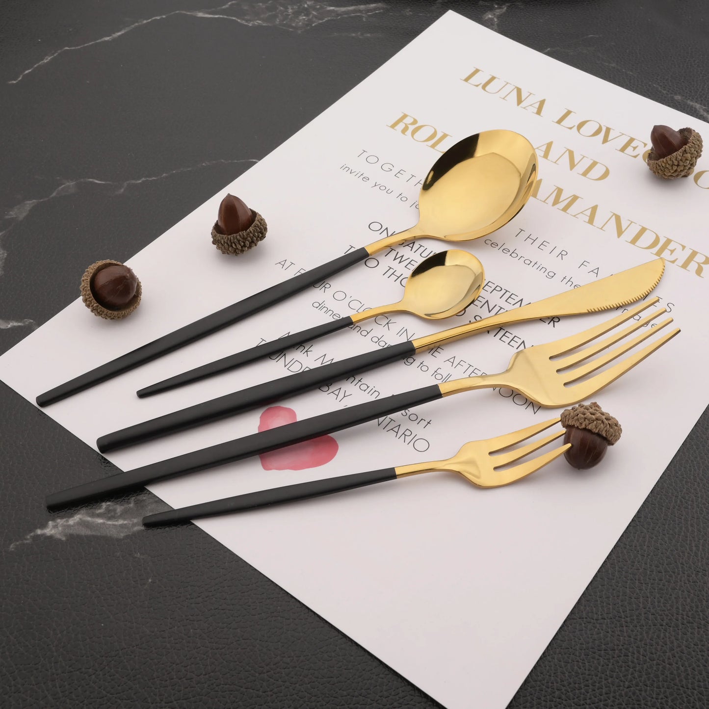 6Pcs Mirror Dinner Forks Cutlery Gold Stainless Steel Fork Flatware Kitchen Silverware Western Dinnerware Restaurant Fork Set