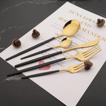 6Pcs Mirror Dinner Forks Cutlery Gold Stainless Steel Fork Flatware Kitchen Silverware Western Dinnerware Restaurant Fork Set