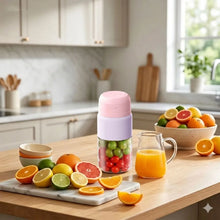 Portable Blender 38 Blades Electric Juicer Cup Rechargeable Smoothie Maker Wireless Automatic Fruit Mixer for Gym Travel Camping