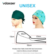 Pink cartoon printed surgical cap pediatric pharmacy doctor nurse work Scrubs hat