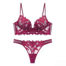 Women Lace Lingerie Set Elegant Sexy Bra Set See Through Underwear Ventilate Ladies Bra and Panty Set