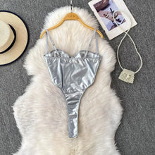 Chic Off Shoulder PU split basics Camis Fashion Fairy Tank Top Women Summer Crop Top  Bodysuits Hotsweet Streetwear