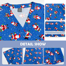 Nursing Uniforms Cartoon Printed Medical Elastic Hospital Doctor Unisex Halloween Christmas Costumes Women Men Nurse Scrubs Tops