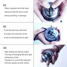 Auto Start Gyro Ball Wrist Ball Power Trainer Ball Strengthener and Forearm Strengthening Exerciser Home Gym Fitness Equipment