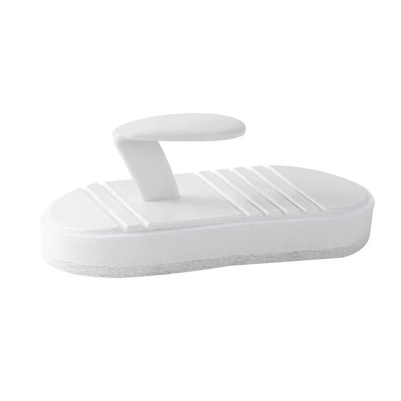 Brosse de nettoyage à manche flexible, éponge récurante pliable pour les zones difficiles d'accès de la cuisine et de la salle de bain, évier, carrelage, baignoire