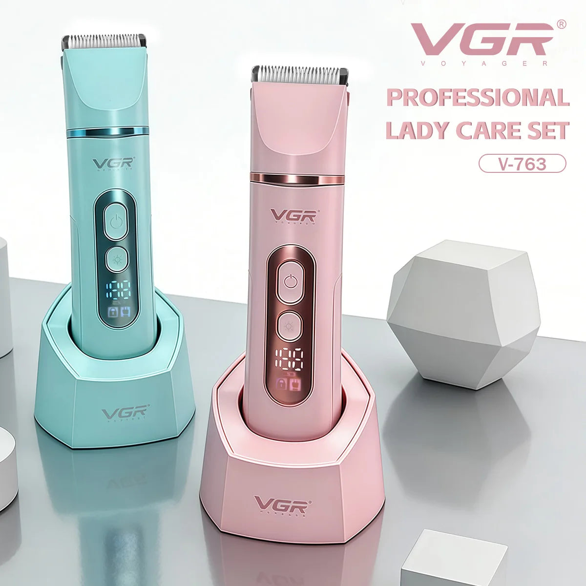VGR 5 In 1 Lady Care Cordless Hair Trimmer IPX7 Set V763