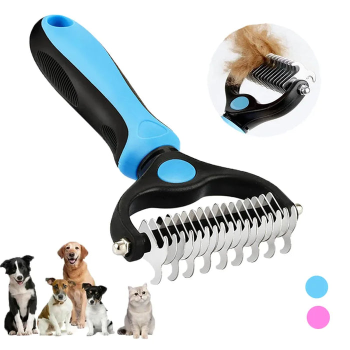 Brosse de mue pour animaux, peigne autonettoyant pour chats et chiens, outil de toilettage, peigne démêlant, accessoires pour animaux