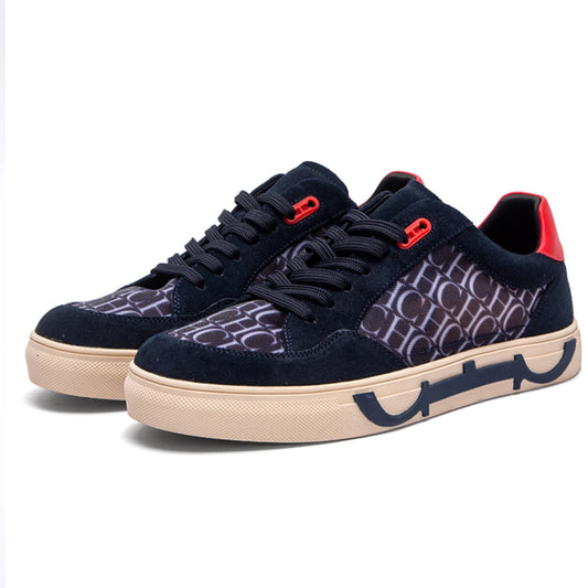 Men's Walking Shoes Spring/Summer 2026 Mesh Men's Vulcanized Shoes Flat Bottom Lace