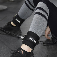 LOOGDEEL Ankle Resistance Strap With Cuffs Hip Lifting Band Exercise Yoga Ankle Strap Set Women Men Leg Support D-Ring Support
